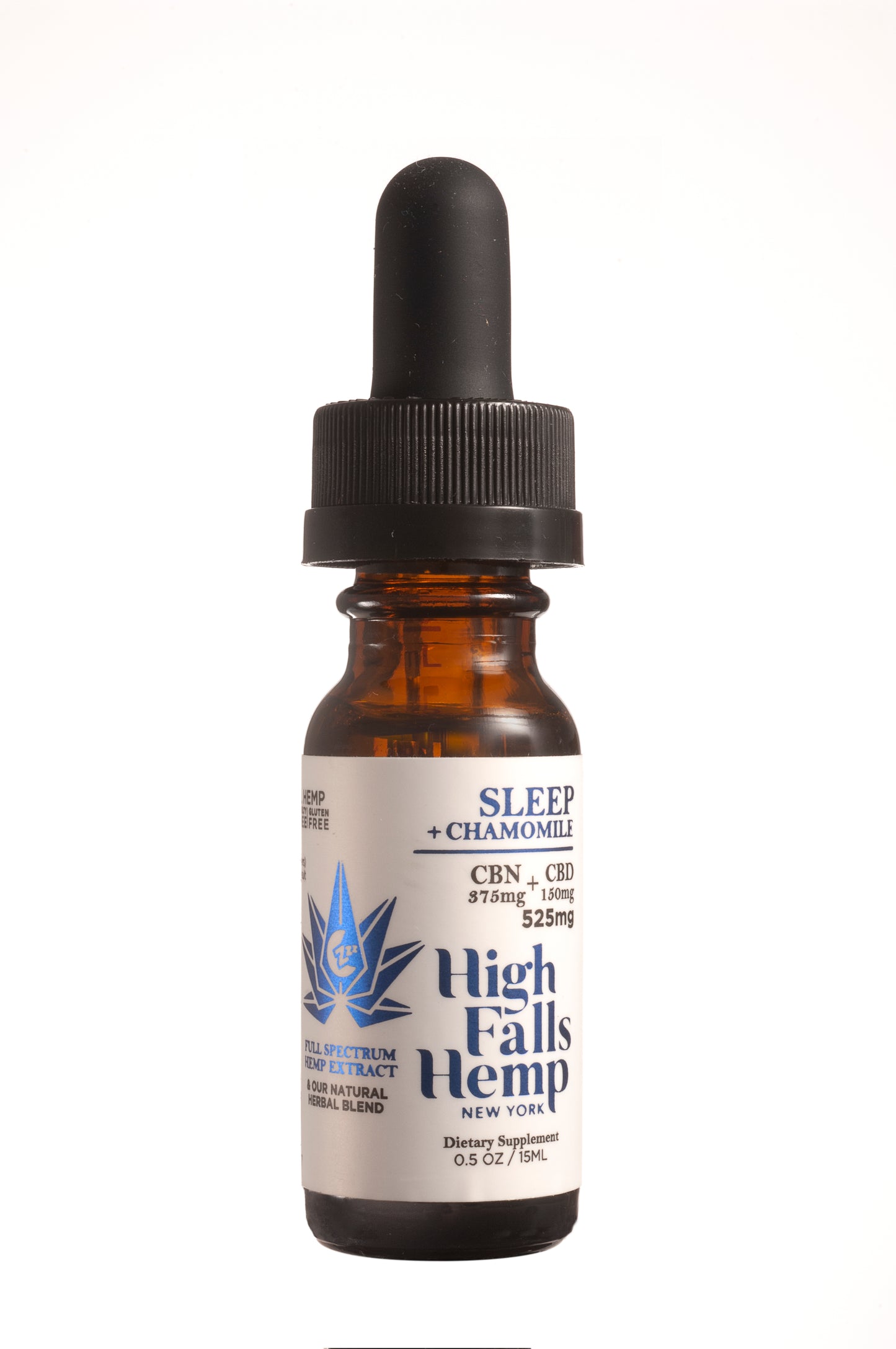 Sleep 525 mg CBN: 10mg CBN, 5.2 +Chamomile tincture made with full spectrum hemp extract +15ml /0.5 oz, 35 mg per ml